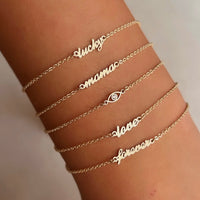 Script Word Bracelet