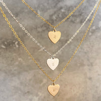 Avery - Heart Initial Necklace
