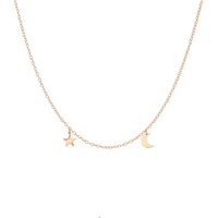 Asher Mini Star and Moon Necklace