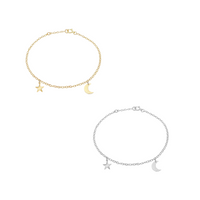 Asher Star and Moon Bracelet
