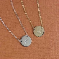 Zodiac Disc Necklace