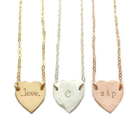 Mimi - Heart Initial Necklace
