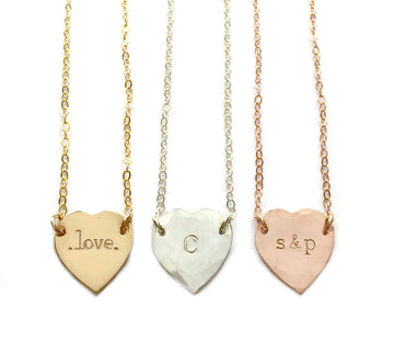 Mimi - Heart Initial Necklace