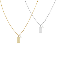 Aria Tag and Pearl Necklace