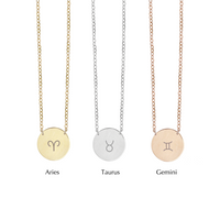 Zodiac Disc Necklace