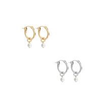 Paris Mini Pearl Hoop