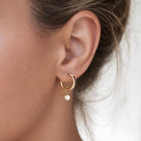 Paris Mini Pearl Hoop