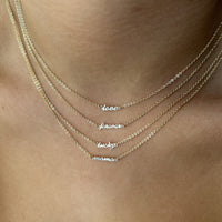 Script Word Necklace