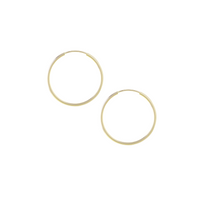 Ray Fine Hoop Earrings in Golden Color