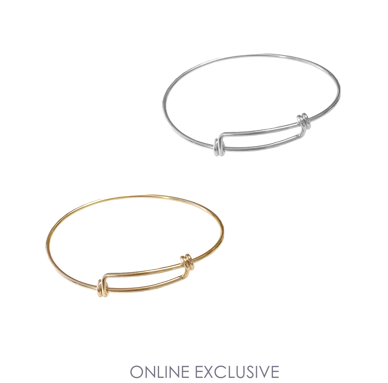 Cass Adjustable Bangle Gold or Silver Misuzi