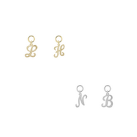 Eden Initial Earring Charms - Gold,Silver >>>