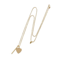 Heart and Bar Charm Necklace