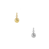 Heavy Metal Ball Charm - Gold, Silver >>