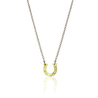 Lucky Horseshoe Necklace in Gold Color