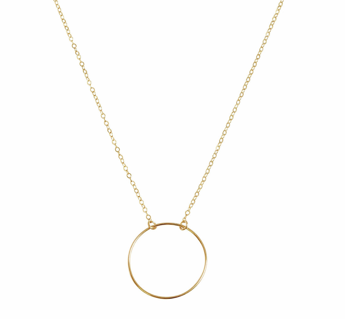 The Izzy - Large O Necklace in Gold color