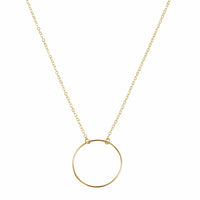 The Izzy - Large O Necklace in Gold color