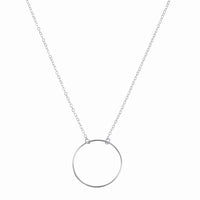 The Izzy - Large O Necklace in Silver