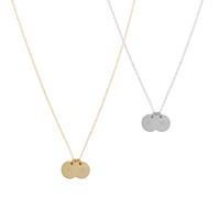 Lena Disc Necklace - Gold, Silver, Rose Gold >>