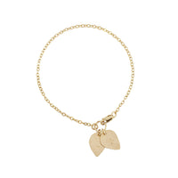 The Lily Double Lotus Petal Charm Bracelet Gold, Silver