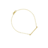 Ruby Mini Bar Bracelet in Golden Color