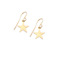 Mini Star Earrings in Gold or Silver Rose Gold Colors