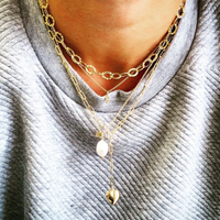 Tess Baroque Pearl necklace - Gold, Silver, Rose Gold >>