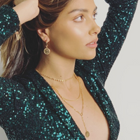 Paris Hoop - St Christopher - Gold, Silver >>