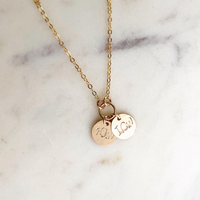 Saskia Mini Disc Necklace