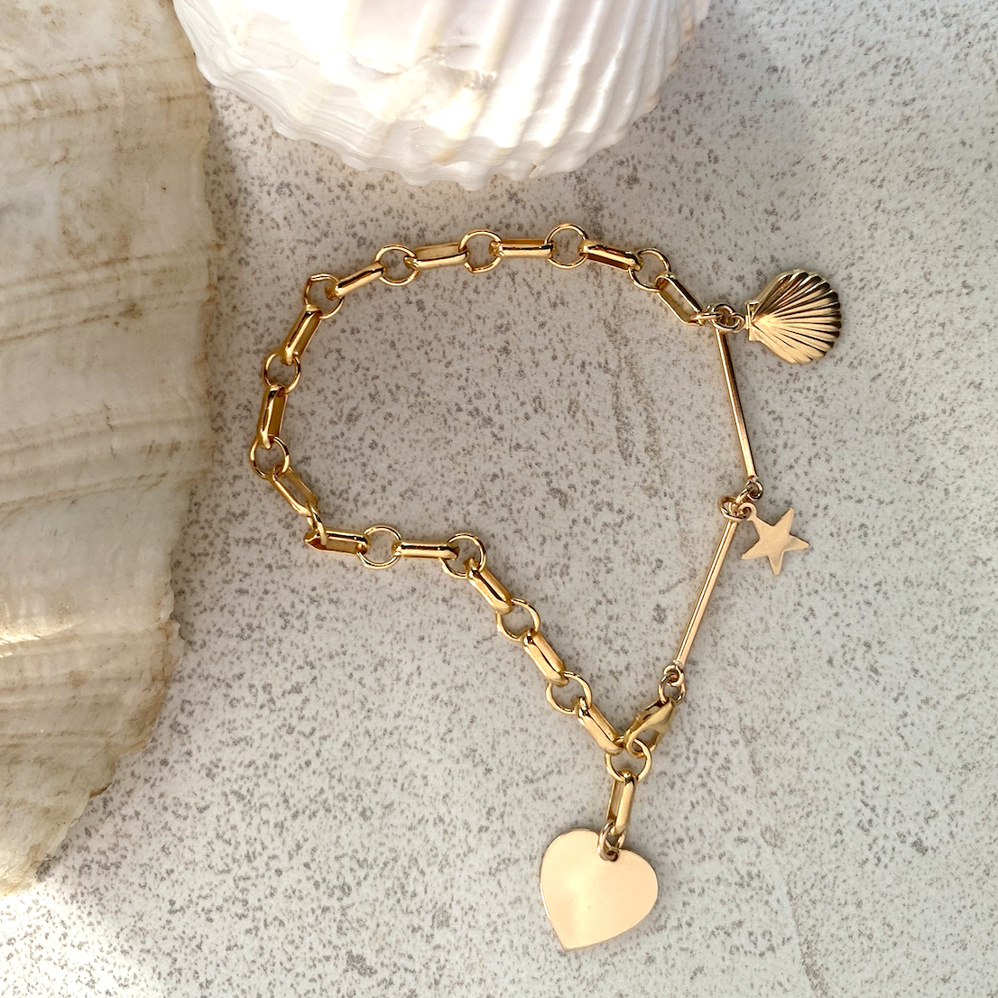 14k rose hot sale gold charms