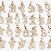 Eden Initial Earring Charms - Gold,Silver  >>>