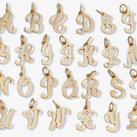 Eden Initial Earring Charms - Gold,Silver >>>