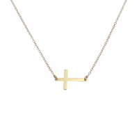 Cross Necklace - Gold, Silver, Rose
