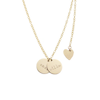 Willow - Double Disc Necklace