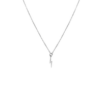 Zoey- Mini Lightening Bolt Necklace - Gold, Silver >>
