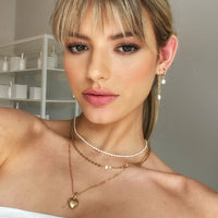 Juliet Pearl necklace - Gold, Silver >>