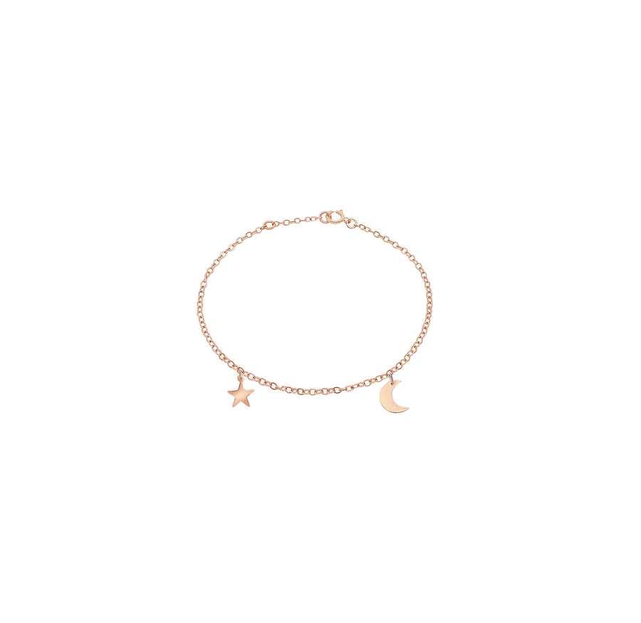 Asher Star and Moon Bracelet
