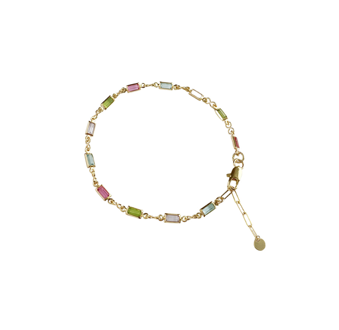 Dillon - Skye Crystal Bracelet - Gold >>