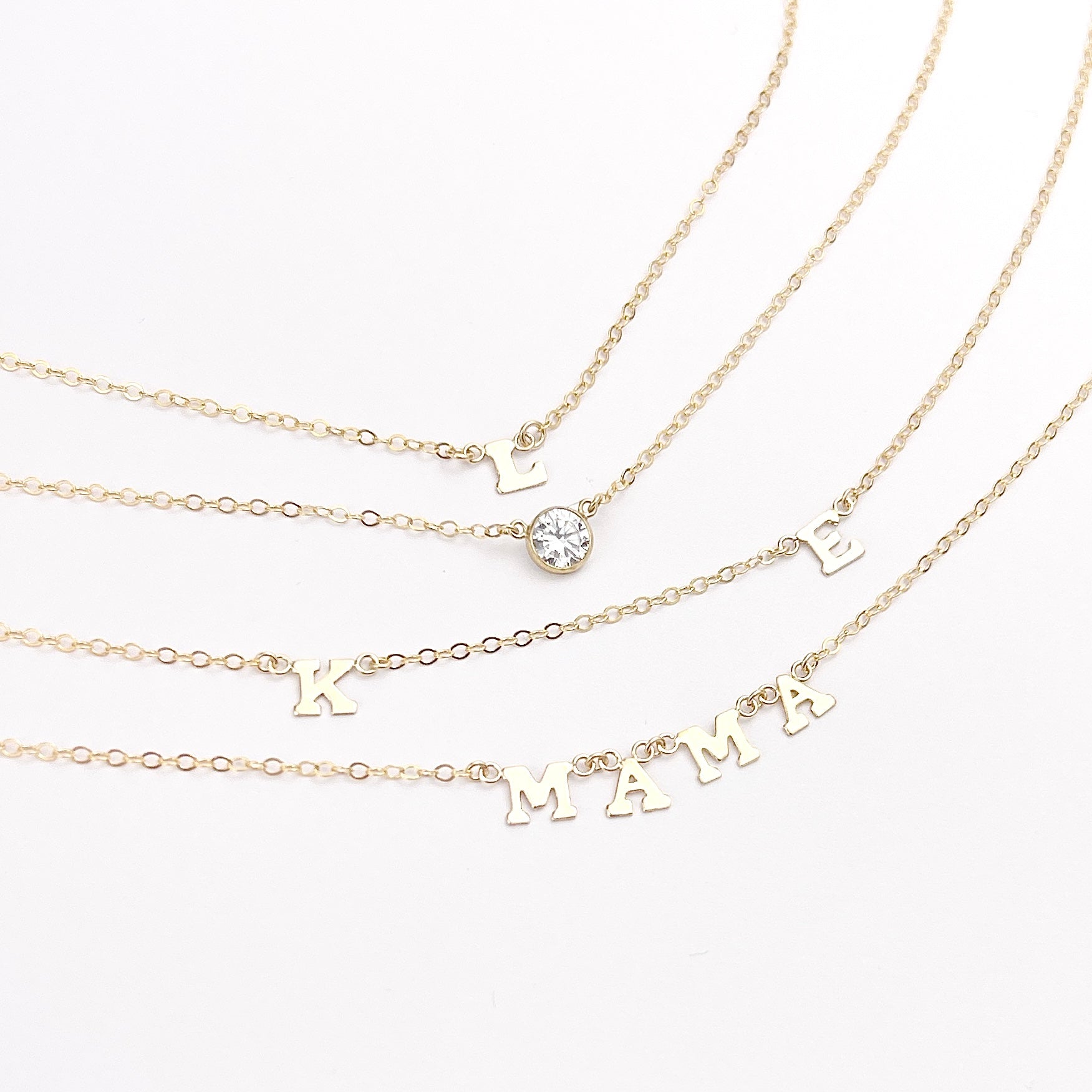 Ella Letter Necklace – Misuzi