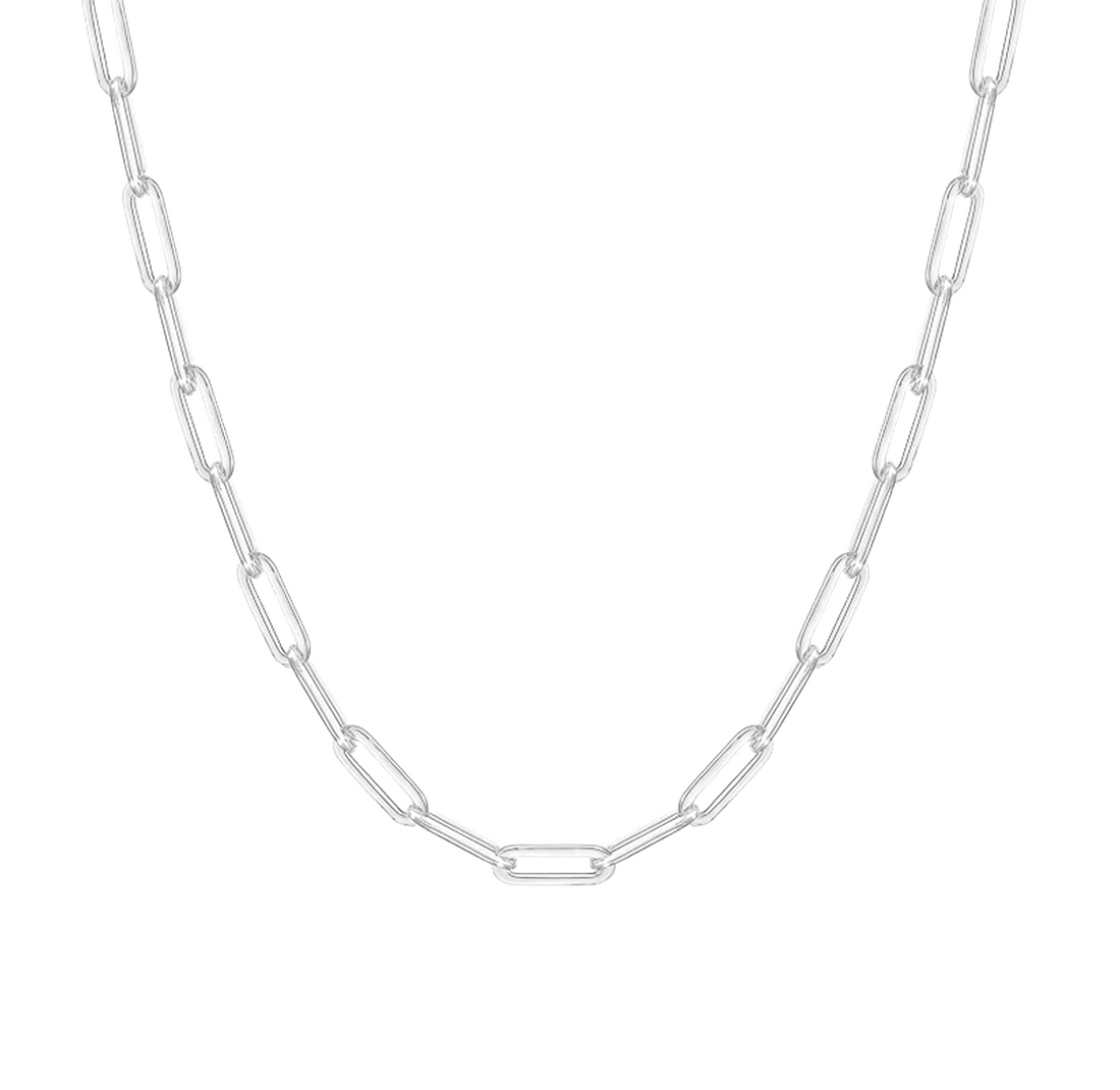 Karma Heavy Metal Chain Necklace - Gold, Silver >>