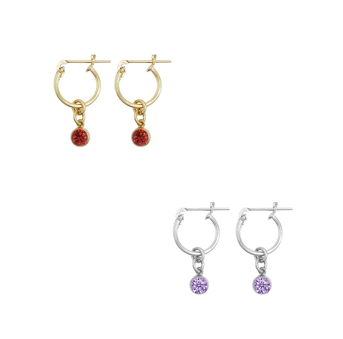 Kitt Birthstone Hoop