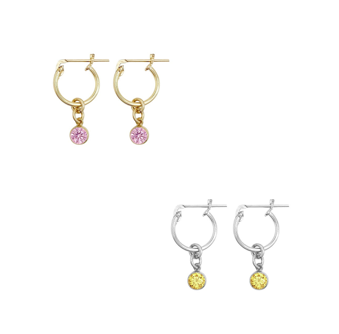 Kitt Birthstone Hoop