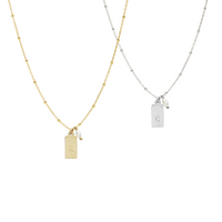 Aria Tag and Pearl Necklace