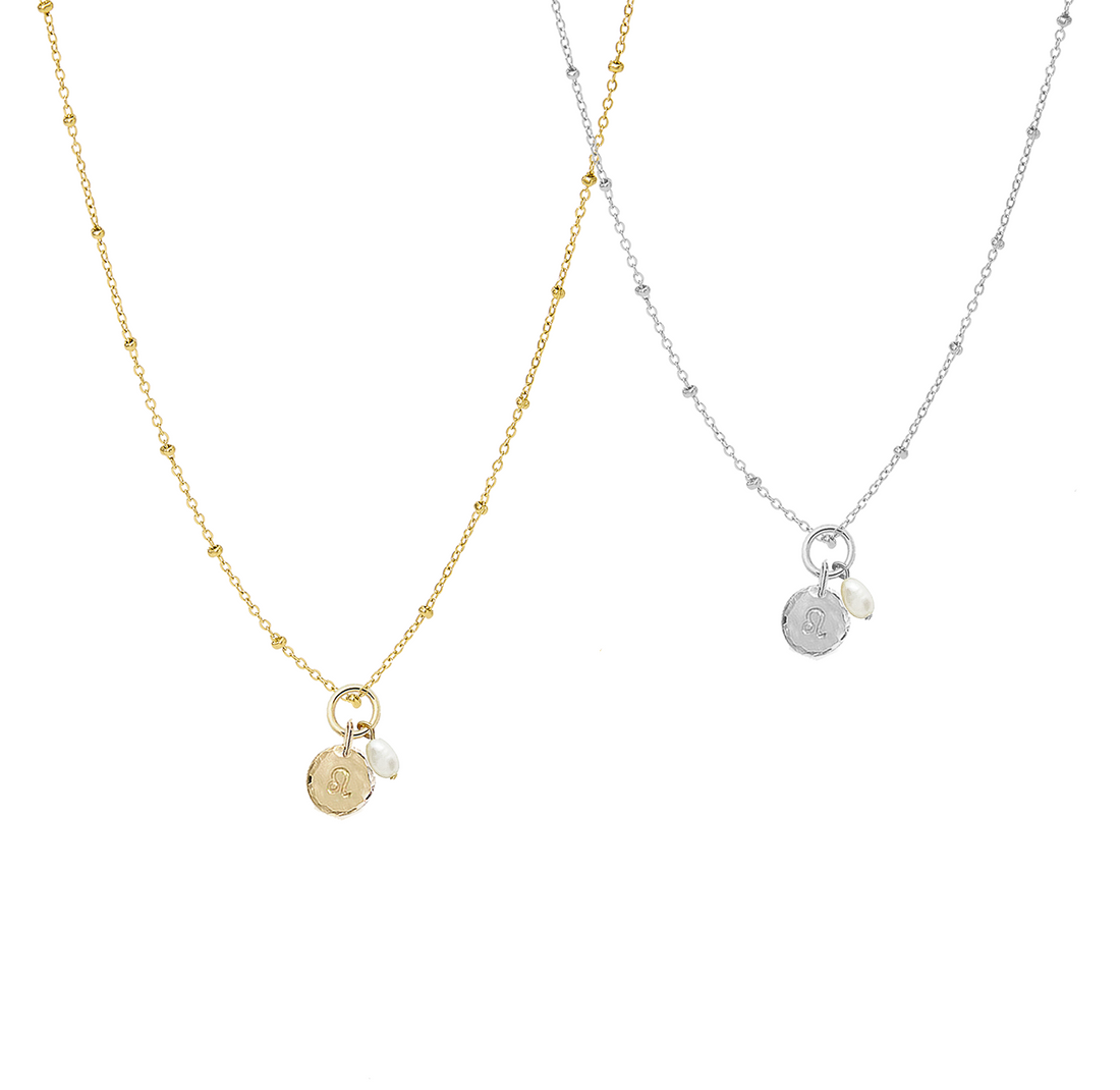 Lori Pearl and Disc Necklace