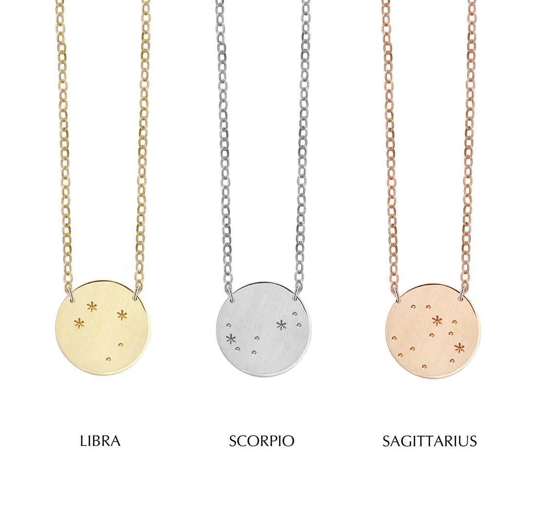 Capricorn Zodiac Silver Pendant Necklace | Astrid & Miyu Necklaces