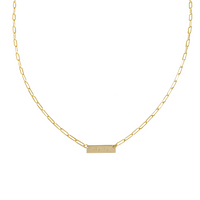Nina - I.D. BAR Necklace - Gold, Silver >>