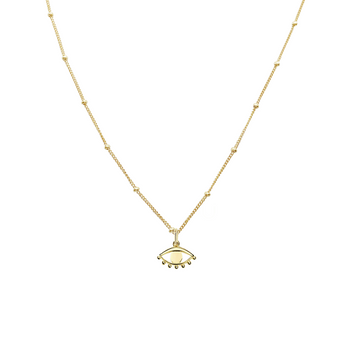 Ray Eye Necklace - Gold, Silver  >>