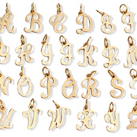 Sofia Letter Necklace - Gold, Silver  >>