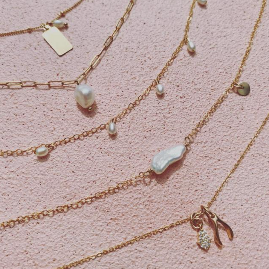 Mini Wish Necklace - Gold, Silver >>