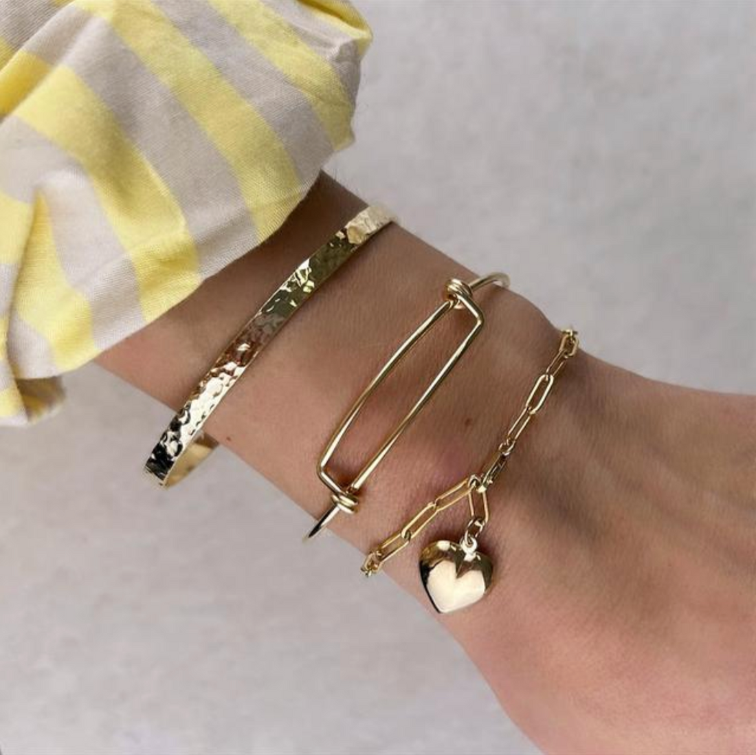 Zara Chain Disc Bracelet - Gold, Silver >>