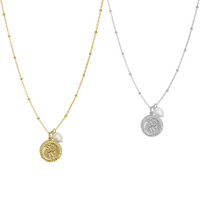 Jada St Christopher Pearl necklace - Gold, Silver >>